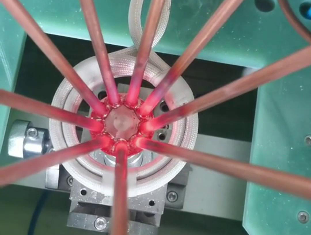 分液器高頻感應(yīng)焊接，多工位高頻釬焊設(shè)備，省時省力省人工